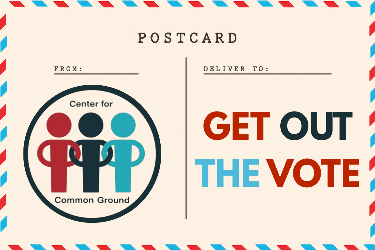 Get Out the Vote Campaign on a postcard